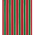 Gift Wrap (24"x100') CHRISTMAS STRIPE/KRAFT